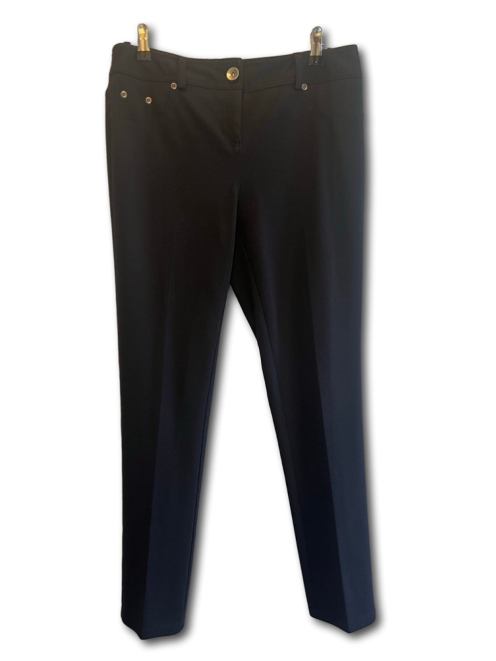 Style & Co. Stretch Dress Pants Straight Leg Black Women’s Size 6P Petite Work